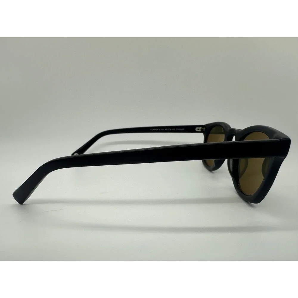 Warby Parker Solid Black Sunglasses‎ Topper 16 101 46-23-142